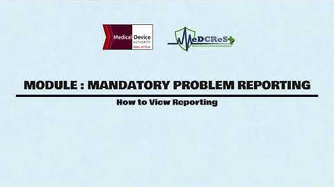 [ MeDCReSt ] MPR Module - 4) How to View Reporting