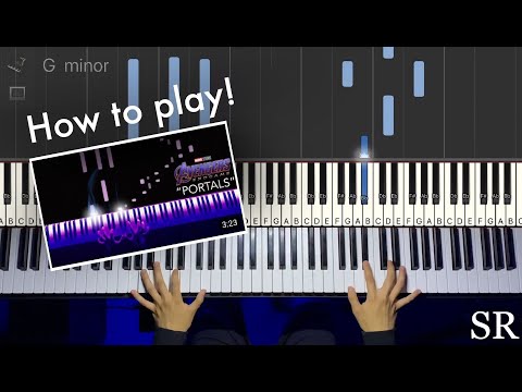 How to play Portals - Avengers: Endgame on piano