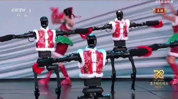 Chinese Robots dancing for the Spring Festival performance