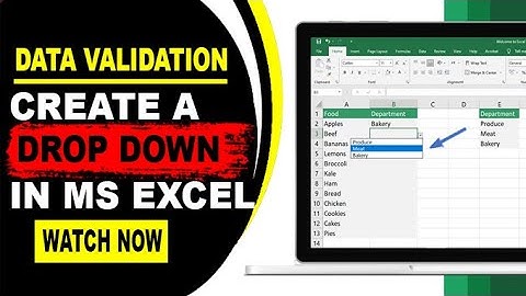 How to Create a Drop-Down List in Excel | Create Smart Drop Down Lists in Excel (Data Validation)