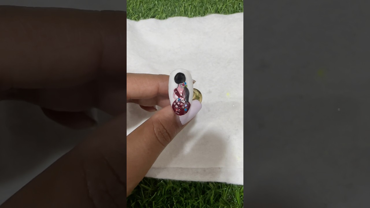 bride nailart design 