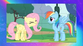 Rainbow Dash and Fluttershy - Cut Animate puzzle for kids My Little Pony screenshot 4