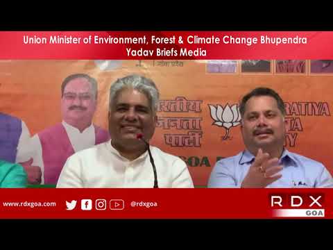 Union Minister of Environment, Forest and Climate Change Bhupendra Yadav Briefs Media