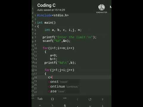 Amazing||Fibonacci Triangle||😱c language||#c - YouTube