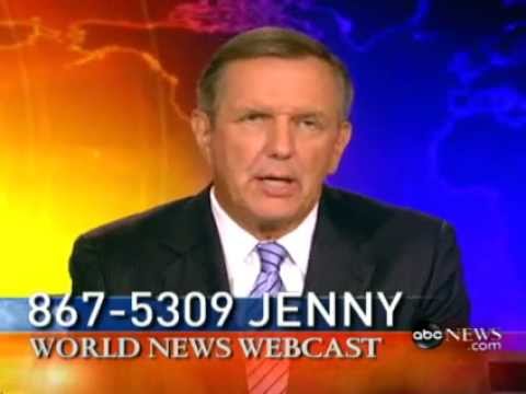 Jenny's Number '867 5309' for Sale   ABC News