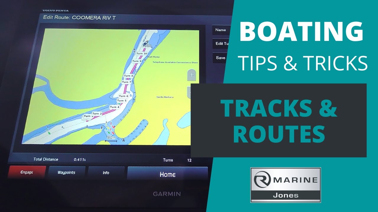 Garmin MFD Screen - Tracks and Routes - Boating Tips and Tricks 