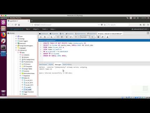 Creating and Dropping Tables