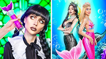 Cách trở thành Tiên cá! Từ Wednesday Addams Hóa Tiên cá!