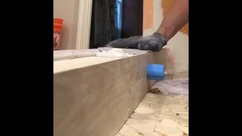 Shower curb tile installation    #tile#tiles#tilework#tileinstallation#tileinstaller#homeimprovement
