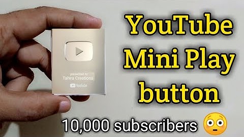 How to make YouTube mini Silver play button | DIY mini silver play button from cardboard at home