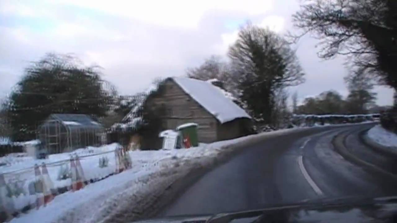 Driving Along The B4214 & B4220 Between Staplow & Bosbury, Herefordshire 9th January 2010