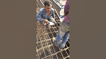 Pier cap rebar fixing work