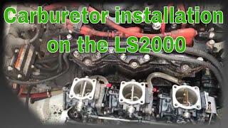 Yamaha LS2000 boat restoration easy Carburetor installation