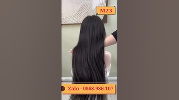 Tóc nguyên đầu thẳng dài M23 - kiểu tóc giả đẹp suôn mượt thẳng dài cao cấp  #wigs #hair #beauty