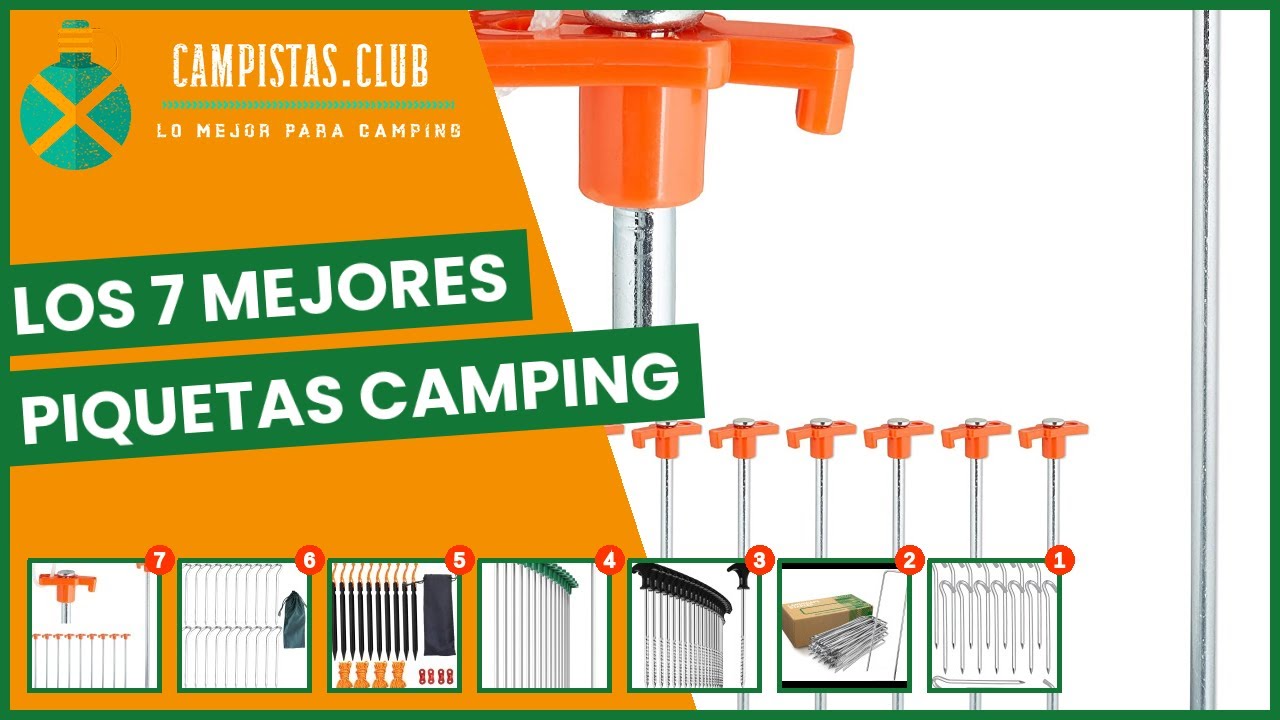 Los 7 mejores piquetas camping 