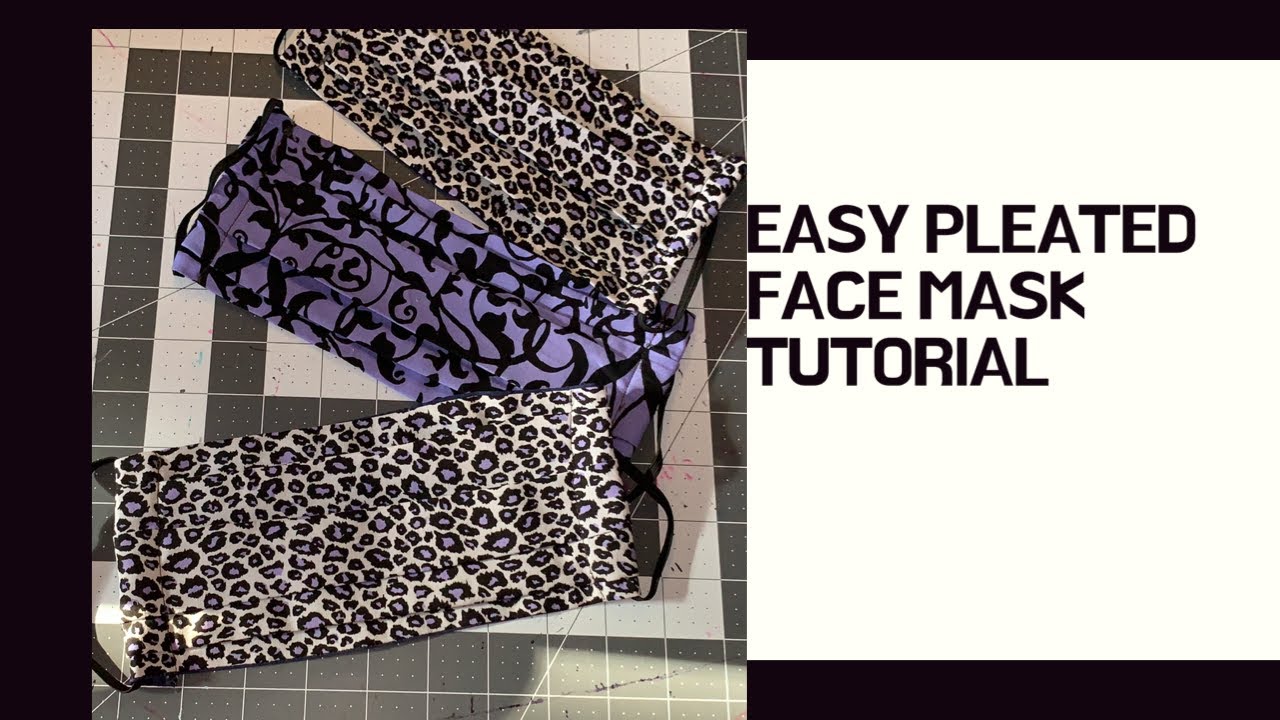 Easy Face Mask Tutorial How to make a face mask Quick and Easy Mask