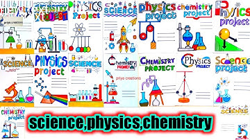 science project|science project cover page design handmade|chemistry project cover page design