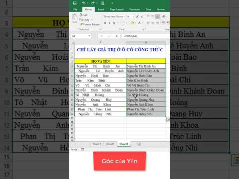 Cách copy số liệu trong excel mà không copy công thức | Góc của Yến mới nhất 2023