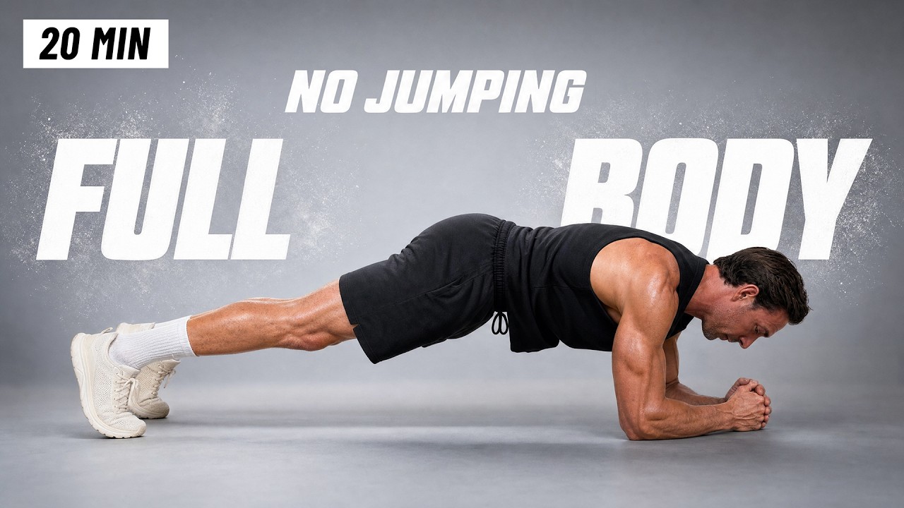 20 Min Full Body Workout - Fat Burning Cardio & Strength at Home (No ...
