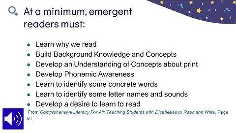 Unlocking Literacy   Module 3 Emergent Reading  Why We Read
