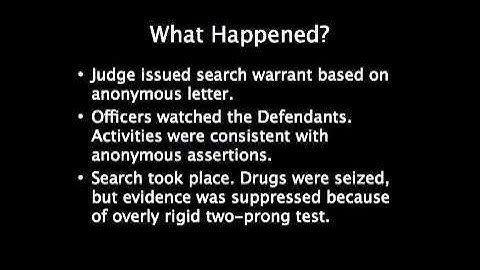 Illinois v Gates - Case Brief