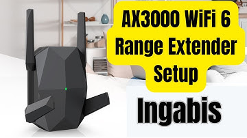 How do I Setup Ingabis AX3000 WiFi 6 Range Extender?