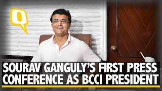 Sourav Ganguly Speaks In His First Press Conference as the BCCI President