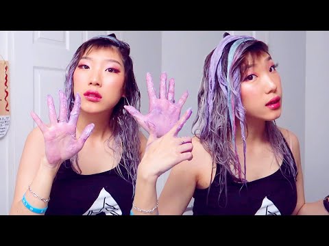 dyeing-my-hair-lavender-unicorn-purple-(ft-pink-&-blue-cotton-candy)