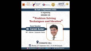 Boot camp on Problem Solving/Ideation