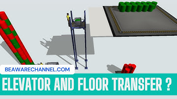 Creating Floor and Using Elevator For Operator Transfer | Part 2 | Flexsim Training |  LeanSimCorp