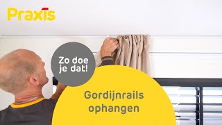 een beetje Zeemeeuw Woord Gordijnrails ophangen - Zo bevestig je gordijnrails | Praxis