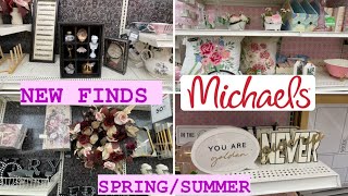 MICHAELS SHOP WITH ME 2024 | *NEW FINDS!* SPRING AND SUMMER DECOR *SALE 50% OFF