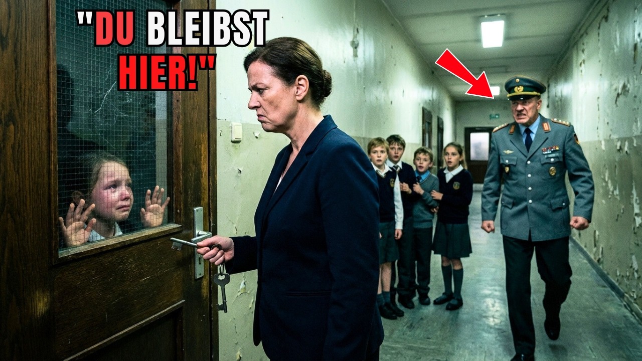 Lehrerin sperrt Mädchen in dunklen Schrank. Sekunden später tritt der GENERAL die Tür ein!