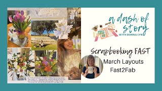 Simple Scrapbooking March Page Layouts