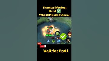 Thamuz Lifesteal Build Tutorial Mobile legends #ml2b #thamuz #mlbb #tutorial #tutorialmlbb