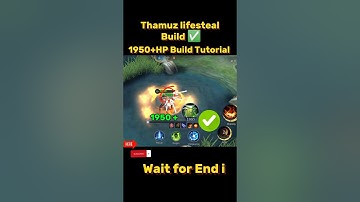 Thamuz Lifesteal Build Tutorial Mobile legends #ml2b #thamuz #mlbb #tutorial #tutorialmlbb