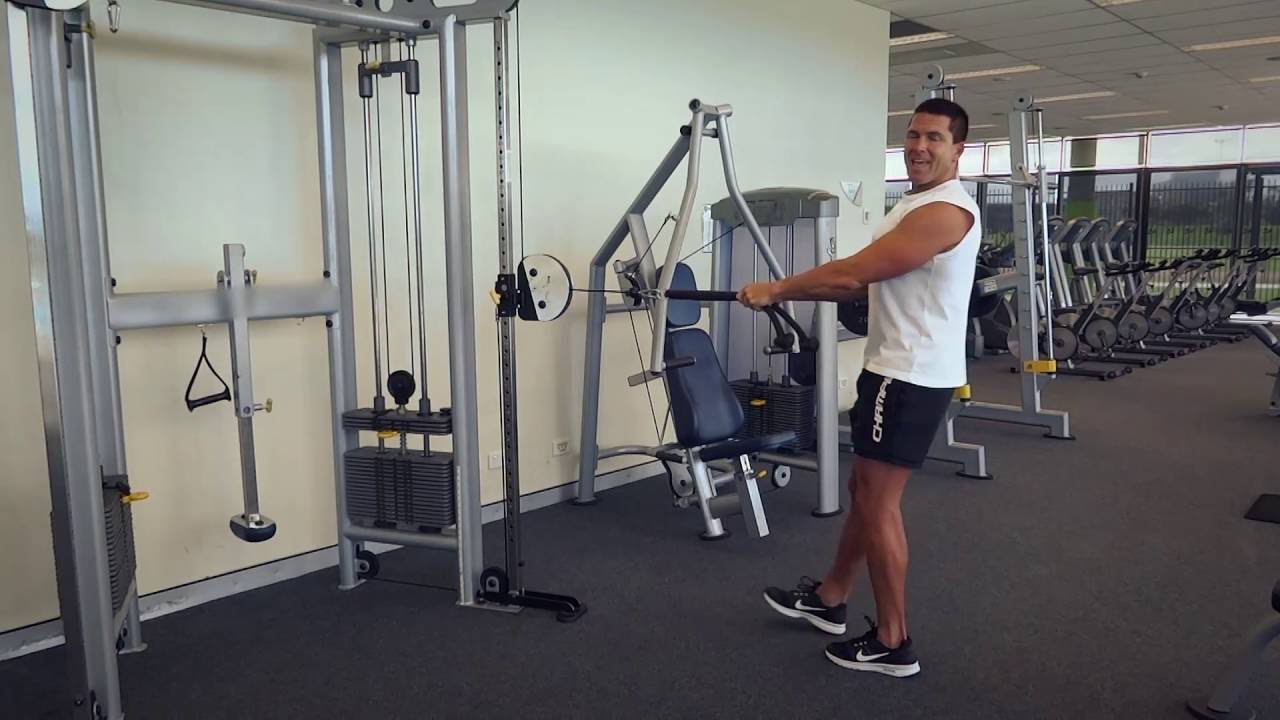 face pulls workout area