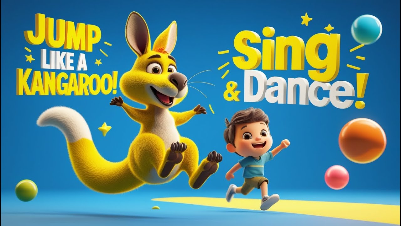 "Jump Like a Kangaroo! 🦘 Best Animal Dance Song for Kids to Sing & Move ...