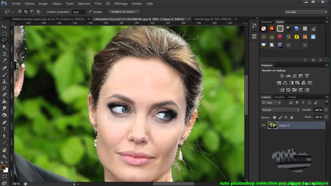 tuto photoshop selection par plage de couleurs - YouTube