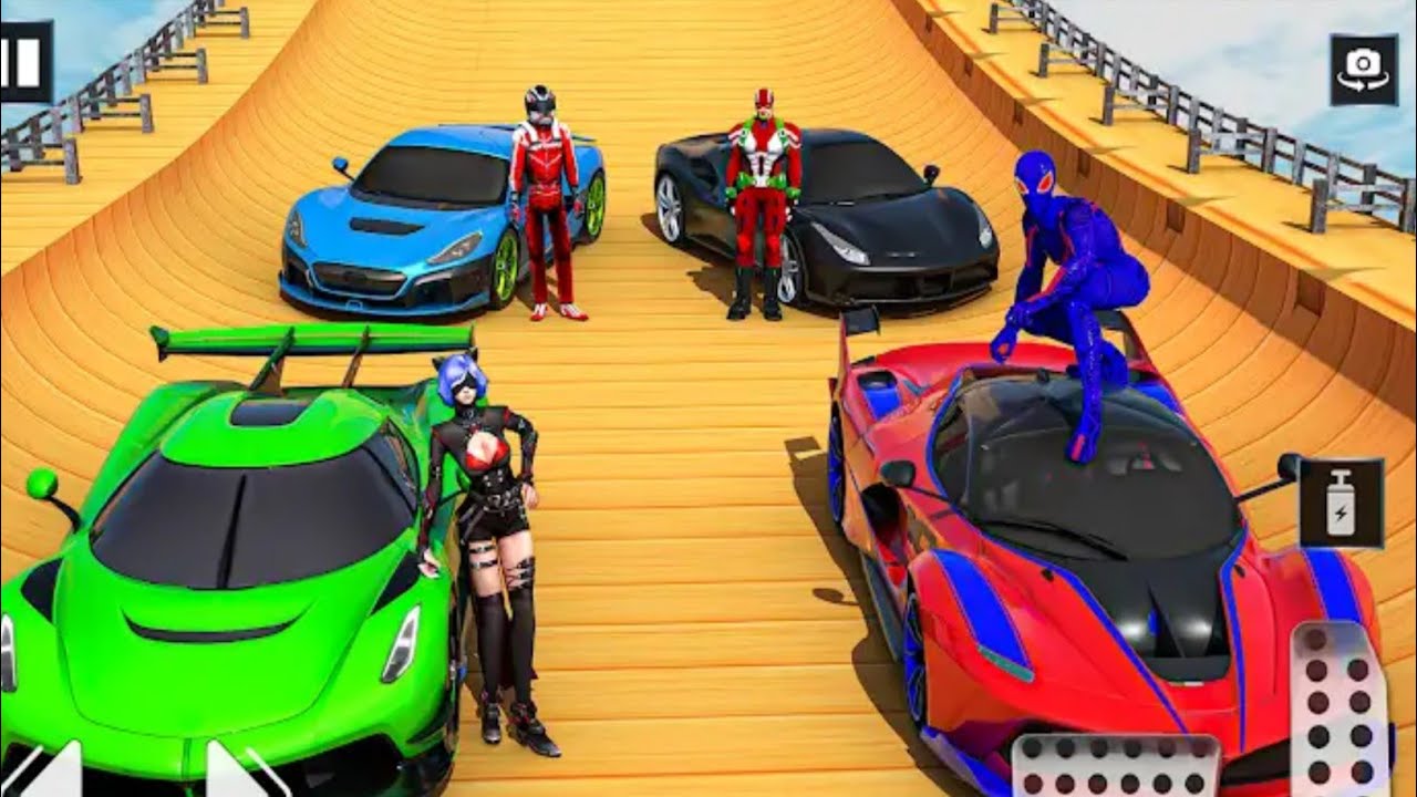 Impossible Car Race Master Simulator 3D-GT Car Racing Mega Ramp Stunt ...