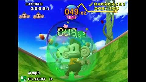 Nintendo Gamecube Super Monkey Ball floors 3 and 4 (Fallout on 4)