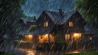 Rain Sounds For Sleeping,Embracing The Tranquility Of The Nigh In Cozy House,Relax,Study,Meditation