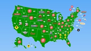 There is no debate hotter than who has the best pizza. but which pizza
chain king across every state? foursquare complied a list of most
popular pizza...