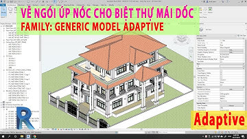 Tự học Revit 2020 VẼ NGÓI ÚP NÓC BIỆT THỰ MÁI DỐC Roof with tiles in Revit