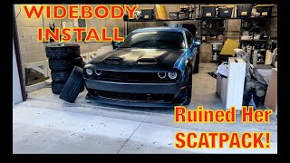 2016 DODGE CHALLENGER SCATPACK WIDEBODY INSTALL | SCARPACK TO HELLCAT REDEYE LOOK!