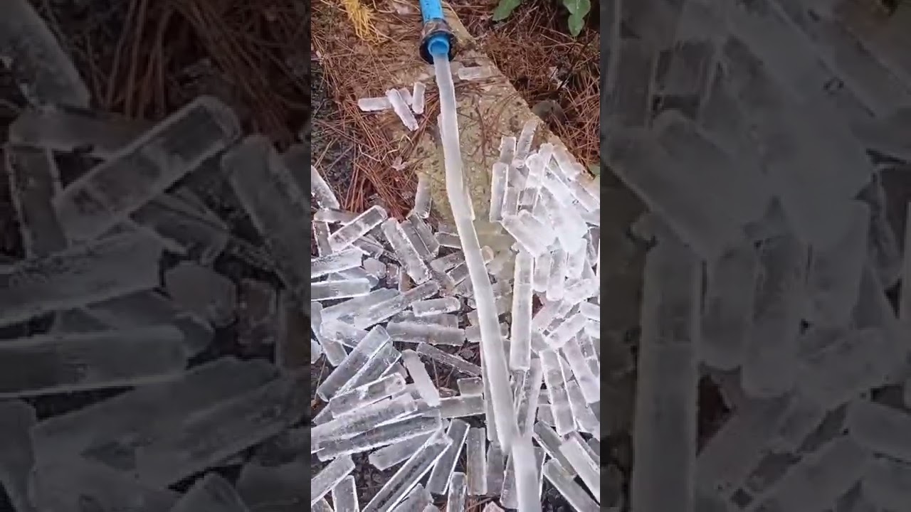 water pipe ice cube amazing|ice froze in water pipe 