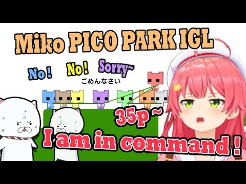 Miko leading seven Elite 35p through PICO PARK 2 but she's the