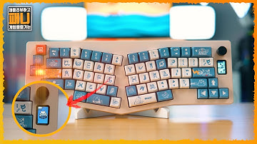 CIDOO ABM066 기계식 키보드 추천, 인체공학적 앨리스 레이아웃 유 무선 기계식 키보드