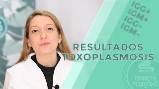 Resultados de la toxoplamosis.  IgG IgM