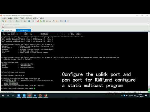 Sopto GPON  OLT SPO-GS8424 / SPO-GS16424 Configuration of Multicast Service Tutorial